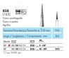 Fresa de Diamante NTI Cono Agudo HP