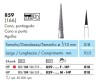 Fresa de Diamante NTI Cono Agudo HP Grano Fino