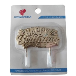 Vela cake tupper Happy Birthday