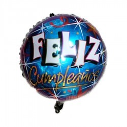 Globo de cumpleaños azul...