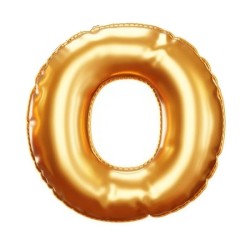 Globo letra O de 32 pulgadas