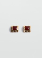 Pendientes cuadrados abalorios