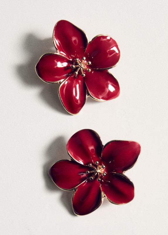 Pendientes flores