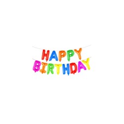 Globos frase happy birthday