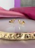 Aretes 2 mariposas con Zirconia 156