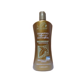 Shampoo matiz cobrizo protege y reaviva el cabello teñido 400ml - Silicare