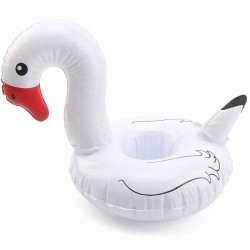 Porta vaso cisne blanco