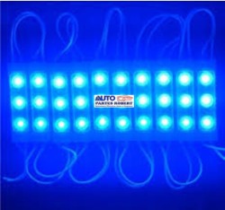 TIRA LED TIPO CHIP 3 LED COLOR AZUL EXCELENTE ILUMINACION OEM.