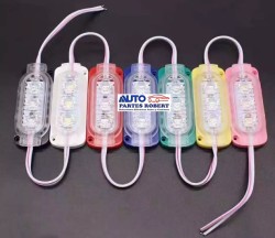 TIRA LED TIPO CHIP 3 LED COLOR MORADO EXCELENTE ILUMINACION OEM.