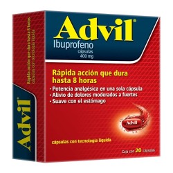 Advil Max 400 Mg Cápsulas 1/20 876794