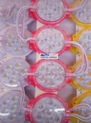 TIRA LED TIPO CHIP REDONDA 7 LED COLOR BLANCA OEM.
