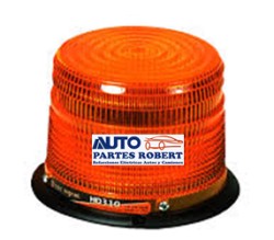 TORRETA AMBAR MEDIANA PREVENTIVA 3 WATS 12-24 VOLTS ESTROBO USO RUDO MAQUINARIA PESADA OEM.
