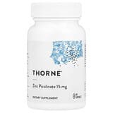 Thorne, Zinc Picolinato, 15 mg, 60 cápsulas