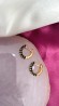 Aretes mitad zirconia negro 135