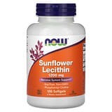 NOW Foods, Lecitina de girasol, 1200 mg, 100 cápsulas blandas