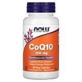 NOW Foods, CoQ10, 200mg, 60cápsulas vegetales