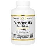 California Gold Nutrition, Ginseng indio, 450mg, 180 cápsulas vegetales
