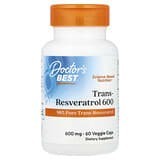 Doctor's Best, Trans-resveratrol de alta potencia600, 600mg, 60cápsulas vegetales