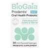 BioGaia, Suplemento probiótico para la salud bucal Prodentis®, Para encías y dientes saludables, Menta, 30pastillas probióticas 