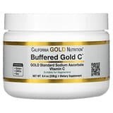 California Gold Nutrition, VitaminaC regulada GoldC, VitaminaC no ácida en polvo, Ascorbato de sodio, 238g (8,40oz)