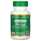 California Gold Nutrition, EuroHerbs, Extracto de hoja de olivo, Calidad Euromed, 500mg, 60cápsulas vegetales