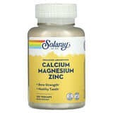 Solaray, Calcio, magnesio y zinc, 100 cápsulas vegetales