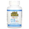 Natural Factors, VitaminaD3, Sabor a fresa, 10mcg (400UI), 100comprimidos masticables