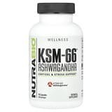 NutraBio, Ginseng indio KSM-66, 600mg, 90 cápsulas vegetarianas