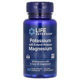 Life Extension, Potasio con magnesio de liberación prolongada, 60 cápsulas vegetales