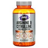 NOW Foods, Sports, Arginina y citrulina, 240 cápsulas vegetales