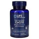 Life Extension, Super-AbsorbableCoQ10, Suplemento de CoQ10 superabsorbible (ubiquinona) con D-limoneno, 100mg, 60cápsulas blanda