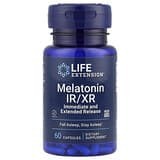 Life Extension, Melatonina IR/XR, 1,5 mg, 60 cápsulas
