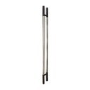 MANILLÓN TIPO H MOLETEADO - NEGRO/ACERO INOXIDABLE - LONGITUD 50" - MODULAR - ACERO INOXIDABLE 304 - MOD. L22 (SET)