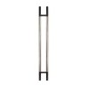 MANILLÓN TIPO H MOLETEADO - NEGRO/ACERO INOXIDABLE - LONGITUD 50" - MODULAR - ACERO INOXIDABLE 304 - MOD. L22 (SET)