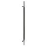 MANILLÓN TIPO H MOLETEADO - SATÍN/NEGRO - 50" - MODULAR - ACERO INOXIDABLE 304 - MOD. L22 (SET)