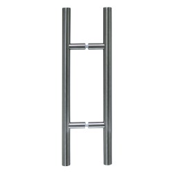 MANILLÓN TIPO H - SATÍN - ACERO INOXIDABLE 304 - DISPONIBLE EN DIFERENTES MEDIDAS - MOD. L20 (SET)