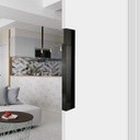 JALADERA DE EMBUTIR SATÍN Y NEGRO - ACERO INOXIDABLE 304 - MOD. W4254