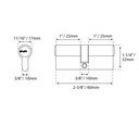 CILINDRO DE ALTA SEGURIDAD LLAVE-LLAVE MOD.30