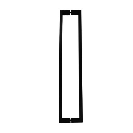 MANILLÓN RECTANGULAR NEGRO SET - ACERO INOXIDABLE 304 - 5-7/8" (150mm) MOD. CHCP011