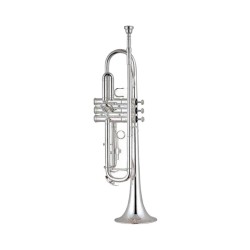 Trompeta Century CNTP004, Niquelada, Doble Llave SiB (Bb), con estuche