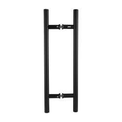 MANILLÓN TIPO H NEGRO - ACERO INOXIDABLE 304 HUECO - MOD. VS-863 / VS-864