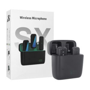 Micrófono de solapa inalámbrico + receptor bluetooth para teléfono celular con entrada lightning, variedad de colores / wireless