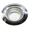 1pza Filtro colador metálico redondo para lavabo 11.5cm / ysj-5001