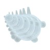 Paquete con 6 tapas flexibles reutilizables de silicón, variedad de colores / ro-20571 / 2057-1 / bx-222
