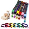 1pza Collar ajustable con frase bone, diseño de huesos y cascabel para mascota, variedad de colores / jr1252