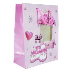 1pza Bolsa chica con estampado para regalo 18x8x24cm, variedad de diseños / hl-511-4s / wb-047-1s / wb-579-15