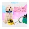 1pza Collar ajustable para mascota en tonos arcoíris con cascabel, variedad de colores