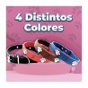 Collar ajustable de piel sintética con decoración de huellas metálicas talla M, variedad de colores / MAS.09.4.M