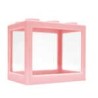 Mini pecera de escritorio transparente con luz led, variedad de colores / lu6046 / X106