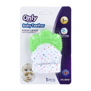 1pza Guante para bebé con mordedera de silicón, variedad de colores / only baby